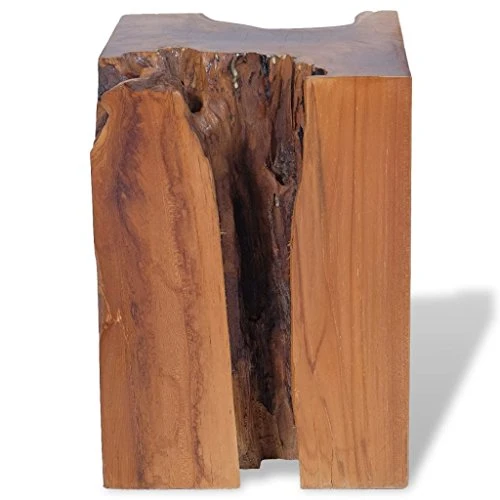 vidaXL Teck Massif Tabouret Repose-Pied Table d'Appoint Table Basse Salon