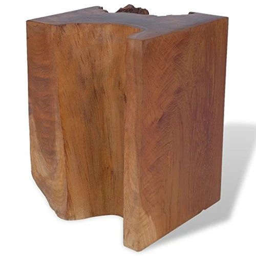 vidaXL Teck Massif Tabouret Repose-Pied Table d'Appoint Table Basse Salon