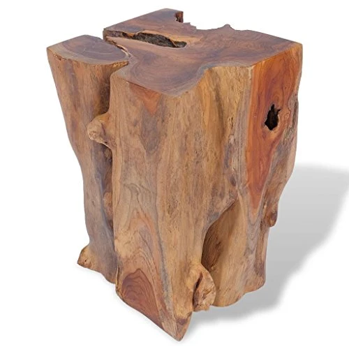 vidaXL Teck Massif Tabouret Repose-Pied Table d'Appoint Table Basse Salon