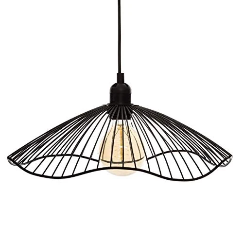 Atmosphera - Suspension en métal Filaire Noir D34 cm Galt