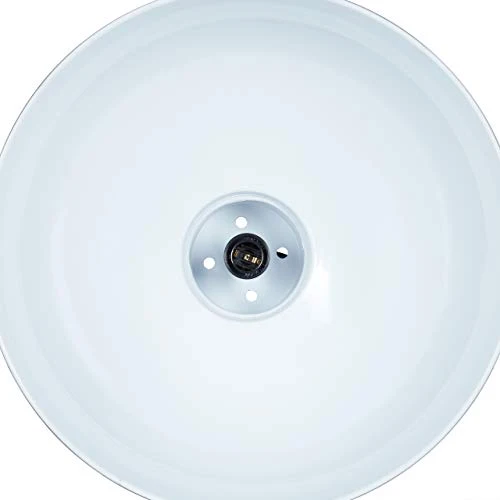 Relaxdays 10020870 Lampe à suspensions style industriel Shabby luminaire de plafond métal diamètre 40,5 cm LED, gris
