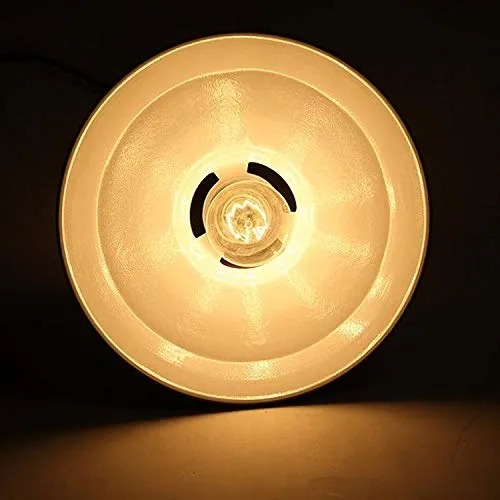 HLigExp Suspension industrielle,plafonnier rétro blanc classique, abat-jour suspendu en métal blanc rétro (câble réglable), très approprié pour café,bar ou cuisine E27(sans ampoule)[A-level energy ++]