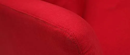Miliboo Canapé Convertible Design 3 Places en Tissu Rouge Elin