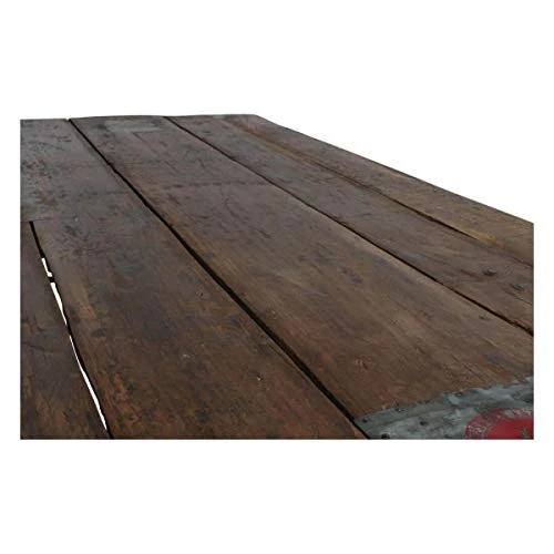 MATHI DESIGN Table Marron Vintage Pliante