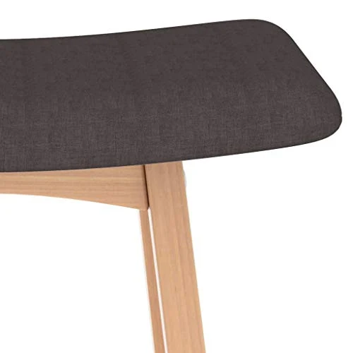 vidaXL 2X Tabourets de Bar Chaises de Comptoir Sièges de Comptoir Chaises de Bar Tabourets de Pub Sièges de Salle à Manger Cuisine Marron Tissu