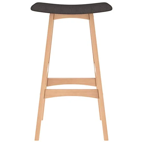 vidaXL 2X Tabourets de Bar Chaises de Comptoir Sièges de Comptoir Chaises de Bar Tabourets de Pub Sièges de Salle à Manger Cuisine Marron Tissu