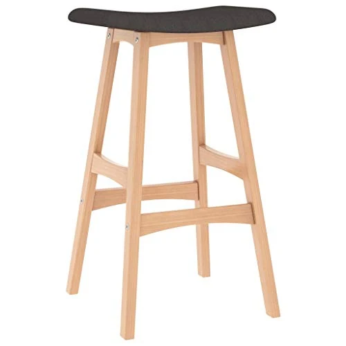 vidaXL 2X Tabourets de Bar Chaises de Comptoir Sièges de Comptoir Chaises de Bar Tabourets de Pub Sièges de Salle à Manger Cuisine Marron Tissu
