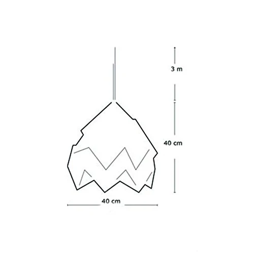 MOTH - Suspension XL Papier Gris Ø40cm - Suspension Snowpuppe designé par Studio Snowpuppe