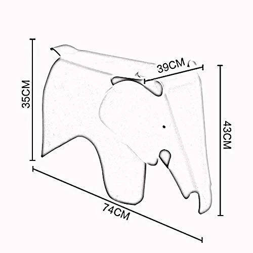 GWDJ Tabouret, Tabouret en Plastique, Tabouret D'éléphant pour Enfants, Tabouret de Jardin D'enfants, Tabouret Parent-enfant, Banquette de Canapé, pour Chambre À Coucher, Salon, 7 Couleurs Repose-pied