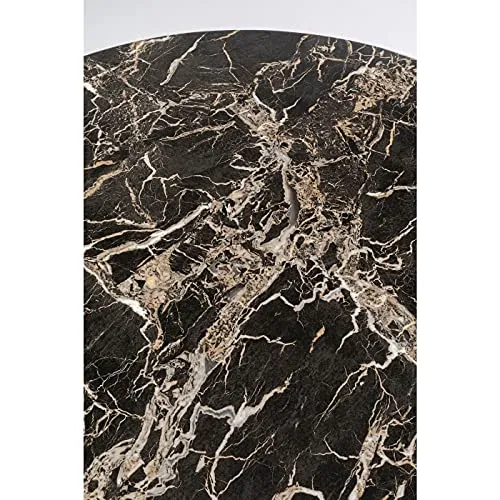 Table Schickeria 110cm Effet marbre Noir Kare Design