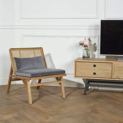 Robin des bois - Fauteuil en cannage, LALALA, Chêne Clair