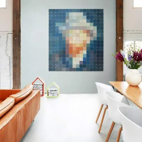 IXXI Graphic Van Gogh Petrol Pixel-Extra Large 224 x 252 cm