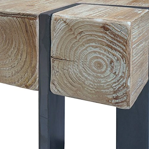 Table Basse de Salon HWC-A15, Table d'appoint, jardinière, Bois Massif de Sapin Rustique - 70x70cm