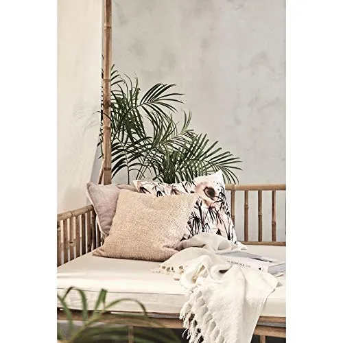 Mandisa Canapé Bambou/Toile 80x180 cm