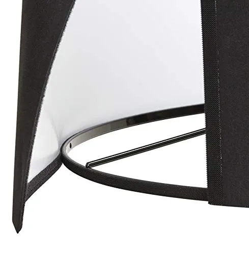 Lampe à poser design 'SPRING MINI' avec abat-jour et trépied noir