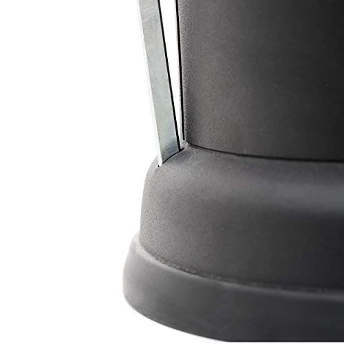 Vipp 1304 Poubelle, Acier Inoxydable, Noir, 4 l