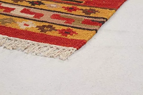 Kilim Carpets by Jalal Tapis Kilim Sivas 3 Rouge/Multicolore 160 x 230 cm