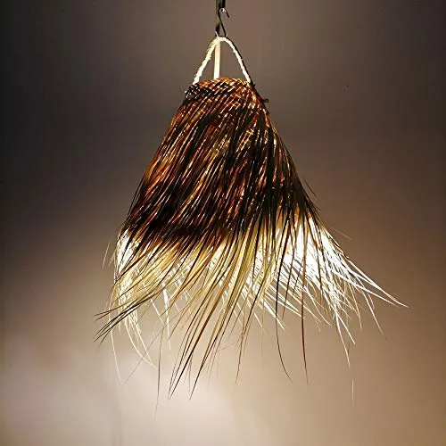 Etnico Arredo Palma 2903211200 Lustre en osier avec suspension Maroc