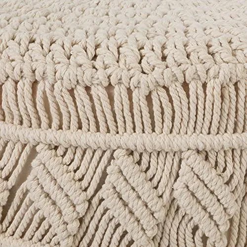 Atmosphera - Tabouret Pouf Macramé été Indien