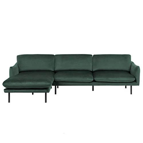Beliani - Canapé d'angle - Vinterbo - Velours, Vert