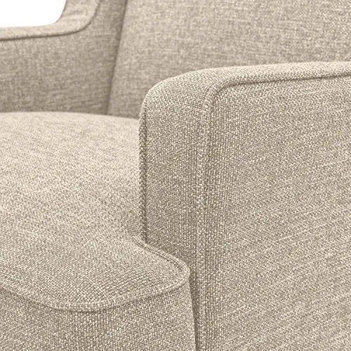 Stone & Beam Highland Modern Wingback Accent Chair, 32" W, Oatmeal