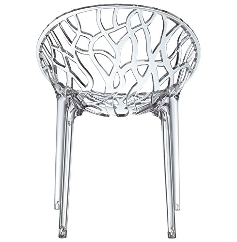 Alterego - Chaise moderne 'GEO' transparente en matière plastique