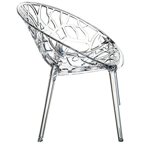 Alterego - Chaise moderne 'GEO' transparente en matière plastique