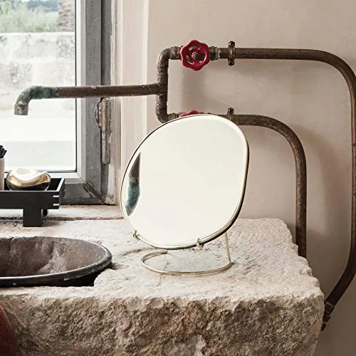 Ferm Living Pond Miroir de table en laiton