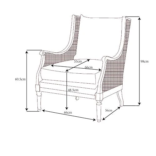 Amadeus - Fauteuil Christie cannage et Cuir
