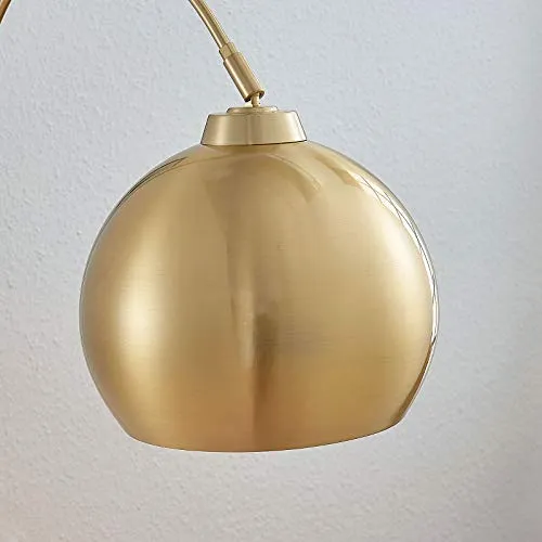 Lampadaire LED 'Moisia' en Doré en Métal e. a. pour Salon & Salle à manger (1 lampe,à E27, A++) de Lindby | Lampadaire Sur Pied, Lampe a Pied, Lampe de Sol