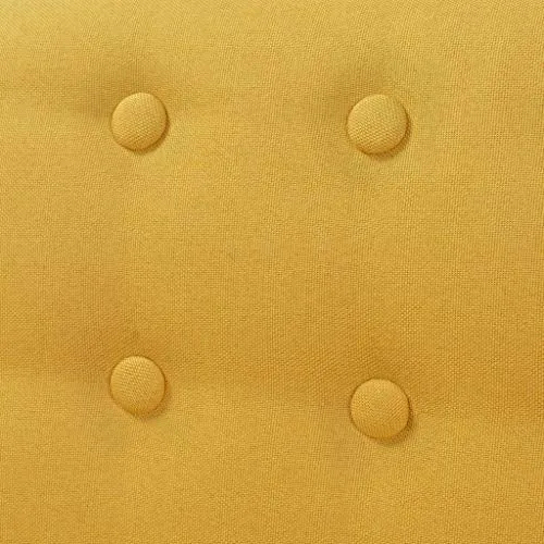 vidaXL Fauteuil pour Salon Chambre Bureau Tissu Jaune Sofa Chaise Maison