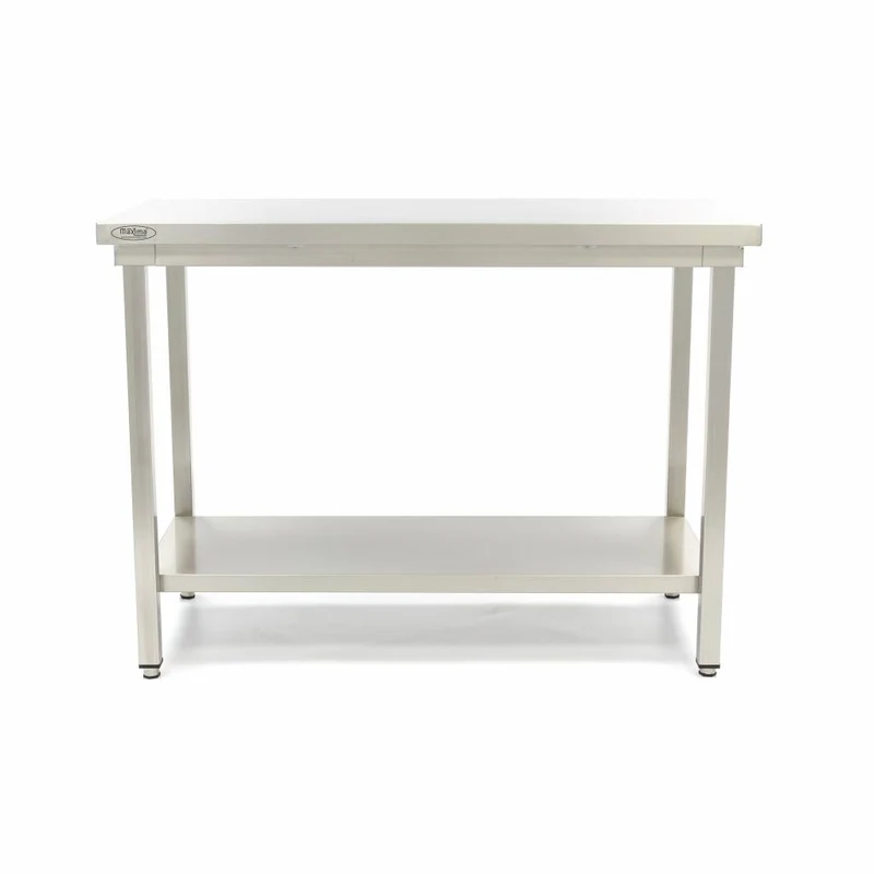 Table en acier inoxydable - 140 x 70 cm - hauteur réglable