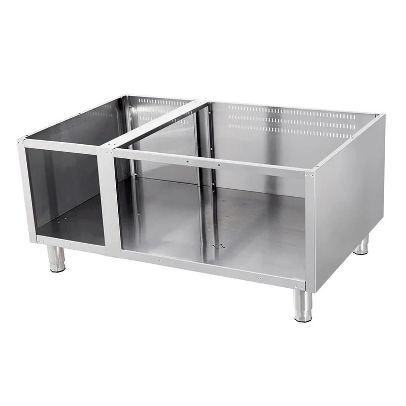 Support / piétement - unité triple - gamme 900 (prof. 90 cm) - ouvert