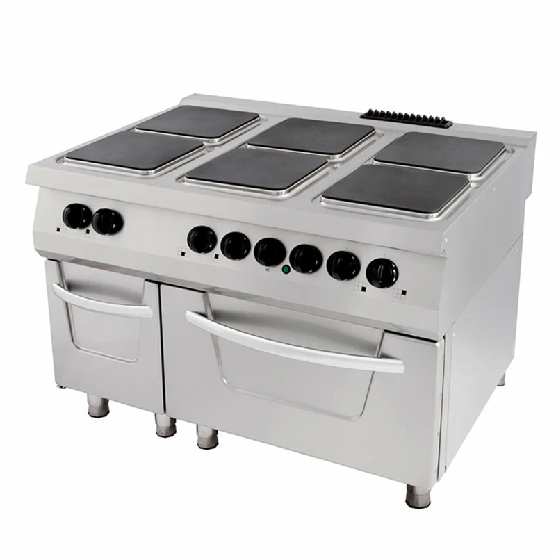 Cuisinière - 6 brûleurs - avec four - gamme 900 (prof. 90 cm) - électrique