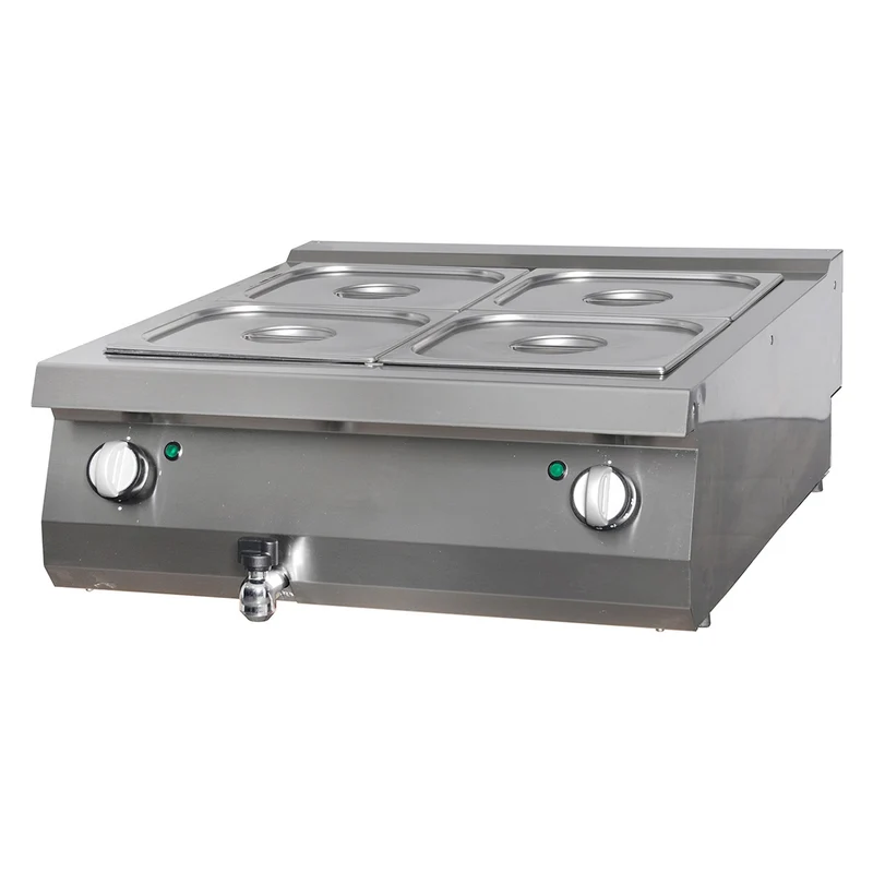 Bain-marie - unité double - gamme 900 (prof. 90 cm) - électrique