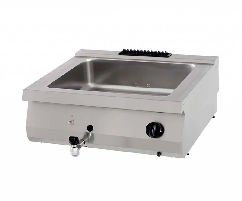 Bain-marie - unité double - gamme 700 (prof. 70 cm) - gaz