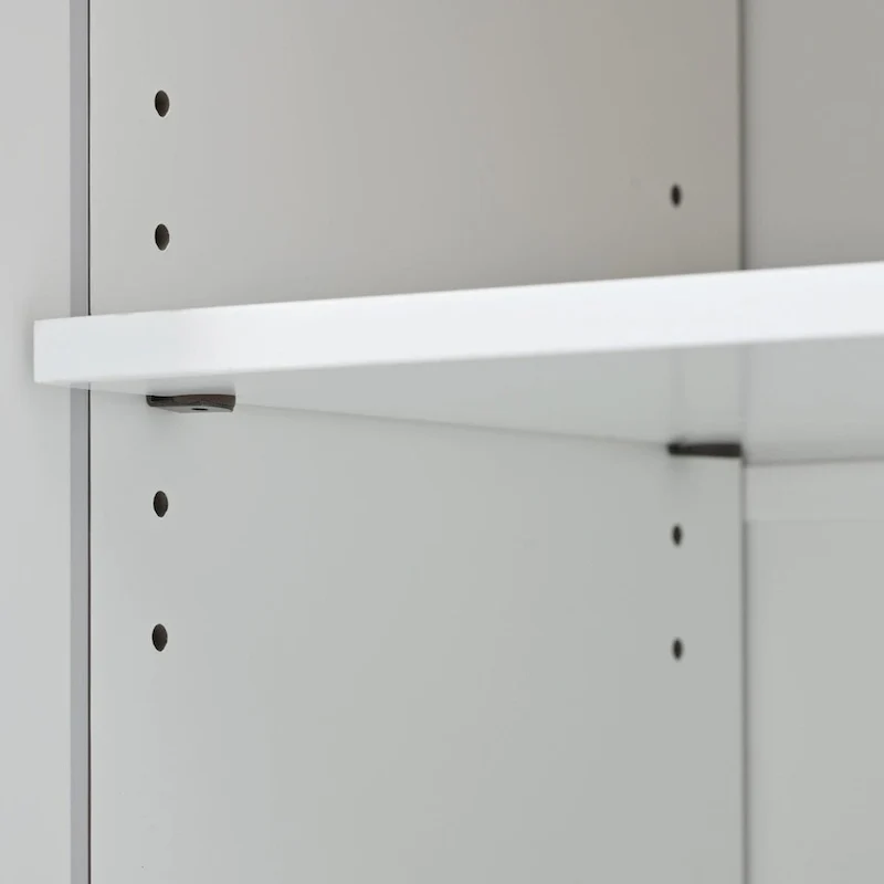 Rubberwood Kitchen Cart with Drop Leaf, Internal Storage Rack, Flip Cabinet Door, and 2 Drawers