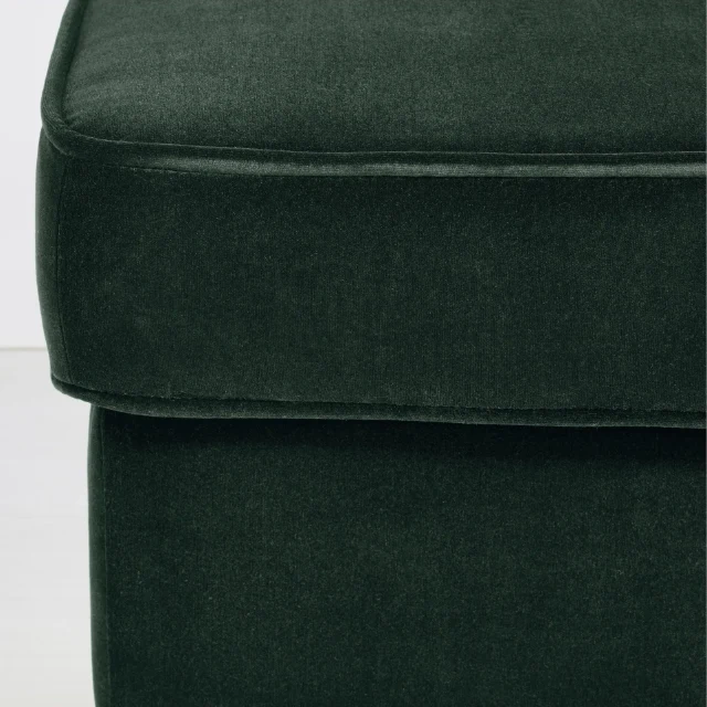 STRANDMON pouffe, djuparp dark green