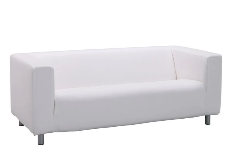 KLIPPAN Frame, 2-seat sofa, lining cloth/KLIPPAN 2-seat sofa cover, bright yellow