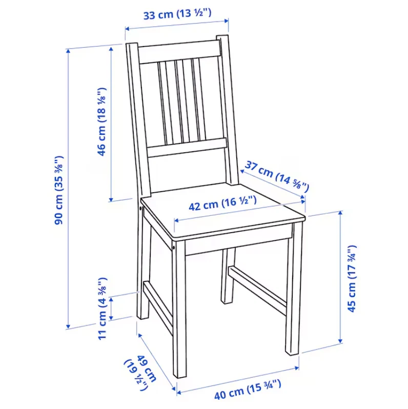 PINNTORP Chair, light brown stained