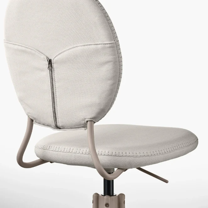 BJORKBERGET Swivel chair, Idekulla beige