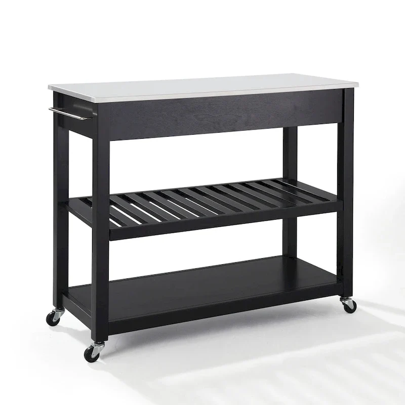 Crosley Full Size Granite Top Kitchen Prep Cart - 43W x 17D x 35H