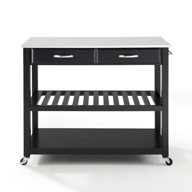 Crosley Full Size Granite Top Kitchen Prep Cart - 43W x 17D x 35H