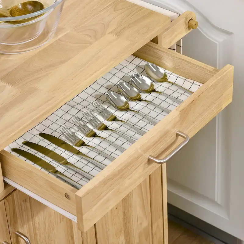 Kitchen Island On Wheels(no include stool)