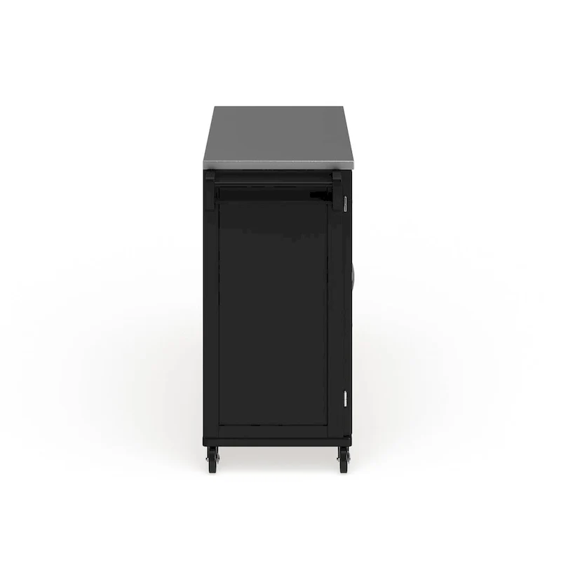 Homestyles Dolly Madison Wood Kitchen Cart with Stainless Steel Top