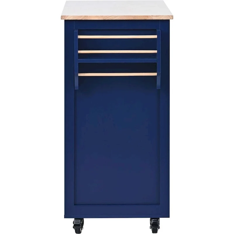 Store Kitchen Cart with Wheels and 8 Drawers