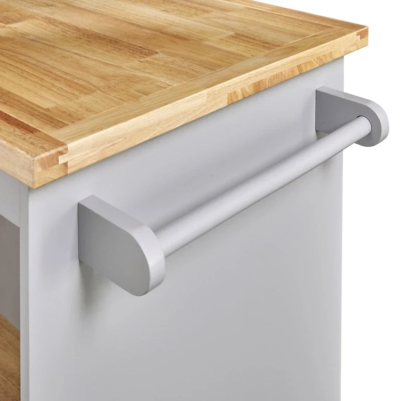 Two-sided Kitchen island Cart on Wheels by Harper&Bright Designs