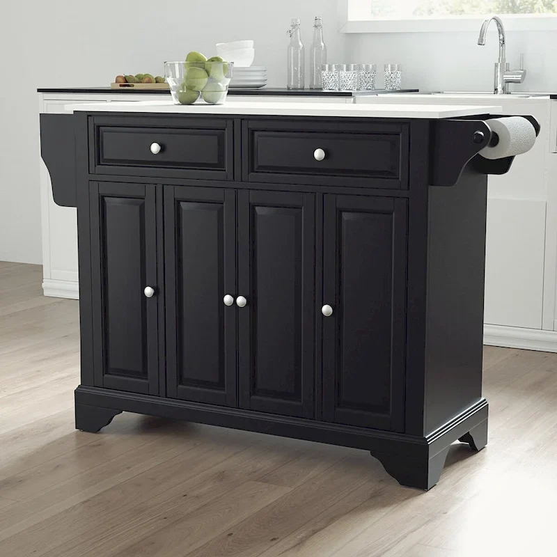 Crosley Lafayette Granite Top Full Size Kitchen Island/Cart - 51.5 W x 18 D x 36 H