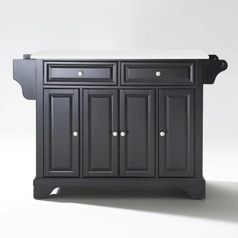 Crosley Lafayette Granite Top Full Size Kitchen Island/Cart - 51.5 W x 18 D x 36 H