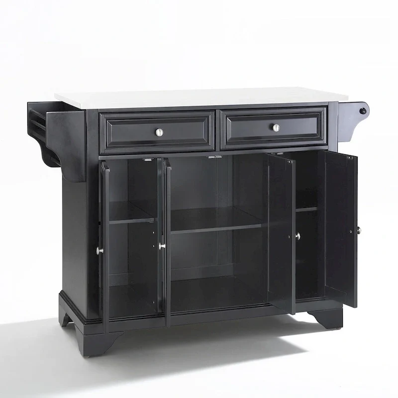Crosley Lafayette Granite Top Full Size Kitchen Island/Cart - 51.5 W x 18 D x 36 H